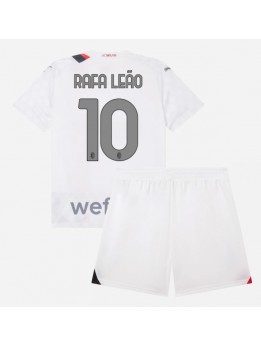Otroški Nogometna dresi replika AC Milan Rafael Leao #10 Gostujoči 2023-24 Kratek rokav (+ hlače)
